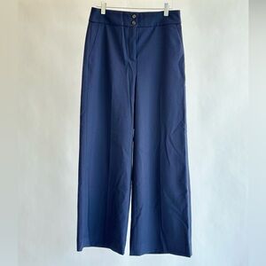 J.Crew NWT Navy Wide-leg trouser. Size 6P